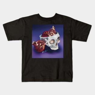 Pomegranate Skull Kids T-Shirt